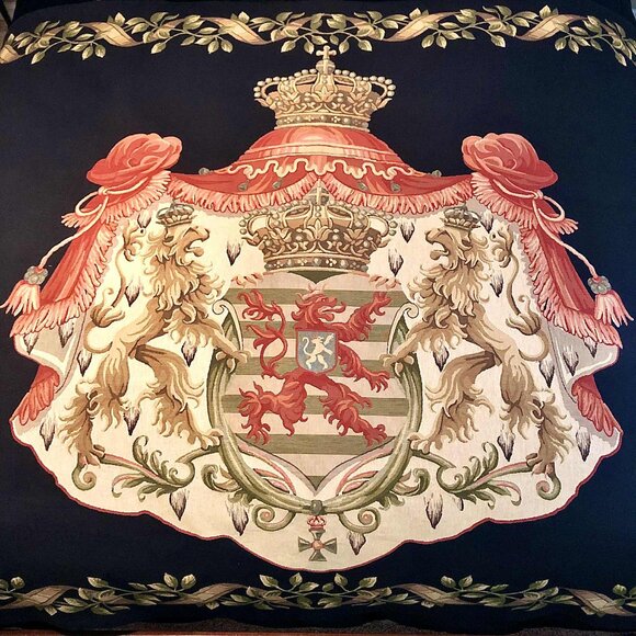 NWT TAPESTRIES II Fine Art Tapestry Old World Heraldic Lions Coat of Arms 76x56” - Picture 2 of 9